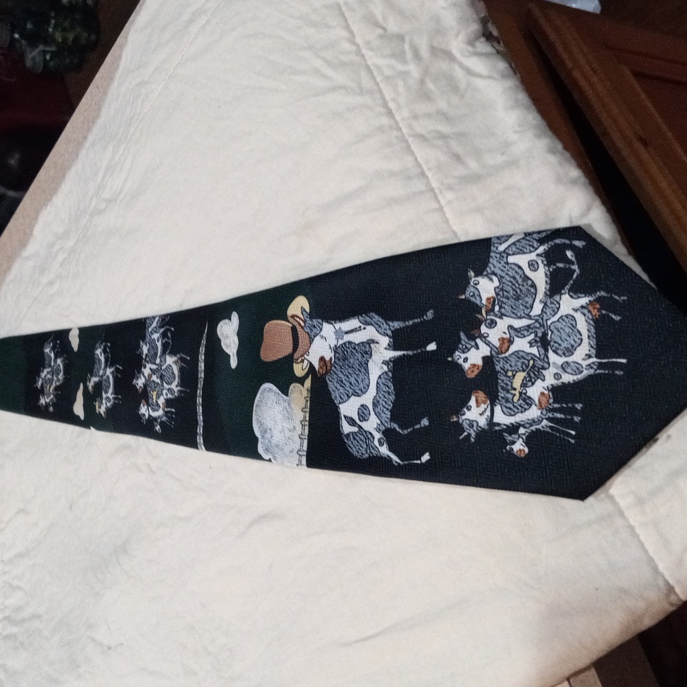 Men's funny cow Tie